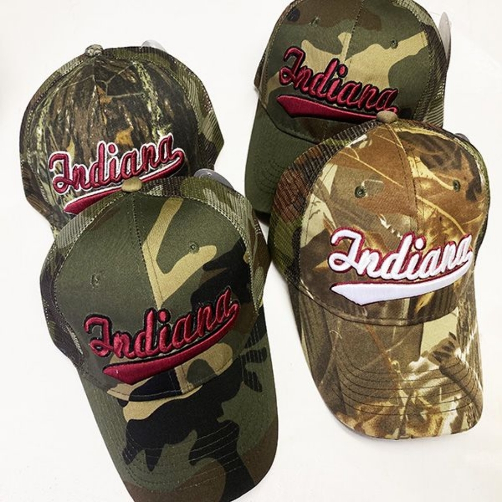 Indiana Camo Baseball Cap